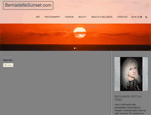 Tablet Screenshot of bernadettesunset.com